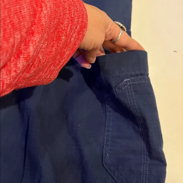 Carhartt Scrub Pants Women Sz L Cargo Blue drawstring, medical office - Image 12