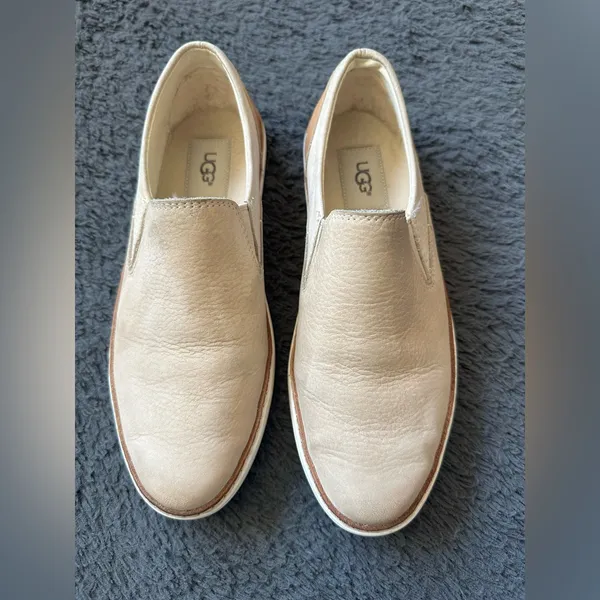 Ugg Leather Adley Slip on Shoes Size 7 - Image 2
