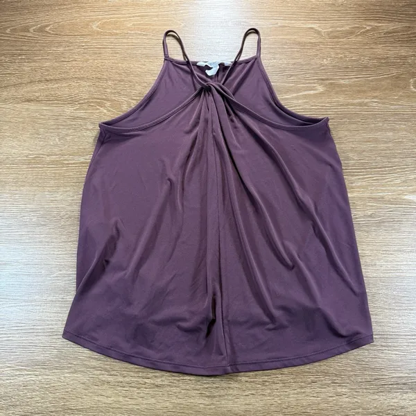 BCBGeneration Women's Plum Halter Tank Top Size Small Twist Front - Image 2