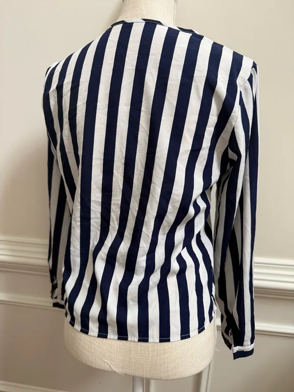 Striped Blouse Blue - Image 5