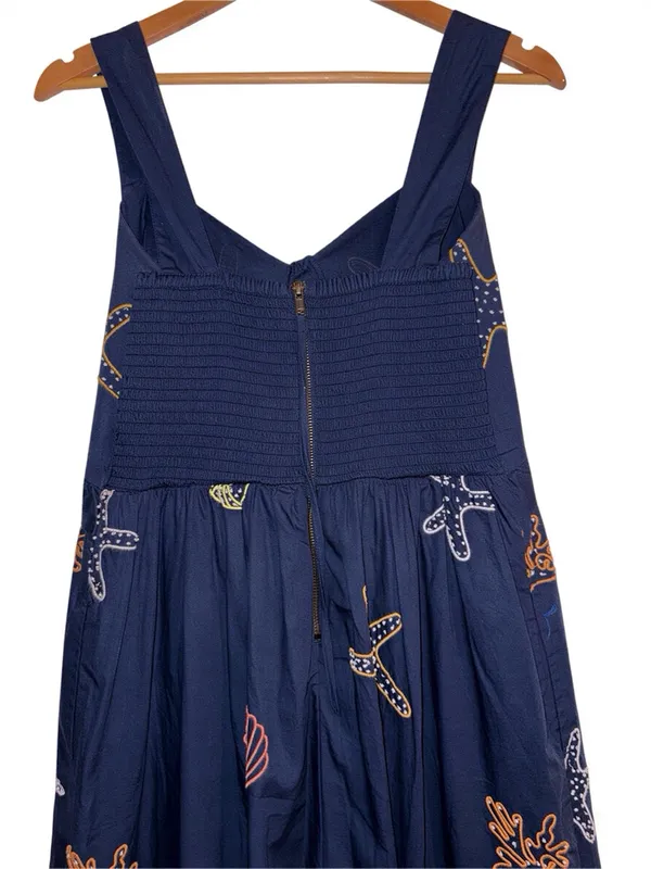Nordstrom CIEBON Trina Embellished Cotton Maxi Dress Medium New With Tags - Image 9