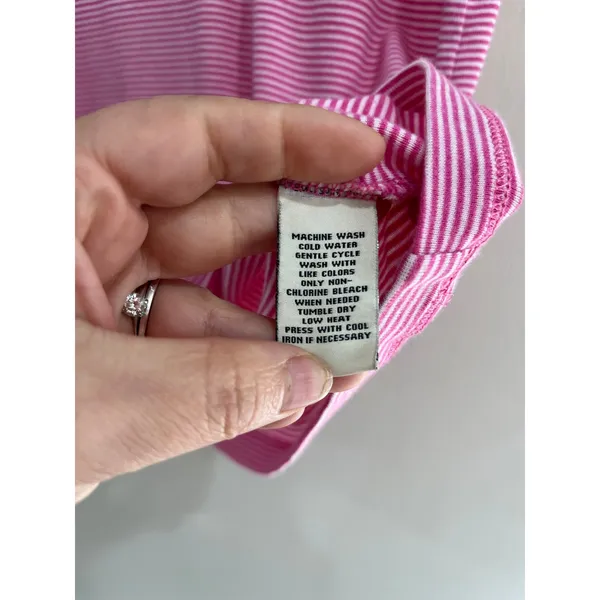 Polo Jeans Co Pink Stripe Tank‎ Top Cotton Modal Y2K Size XL - Image 5