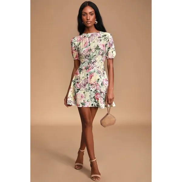 Faithfull The Brand Sidonie Floral Mini Dress - Image 3