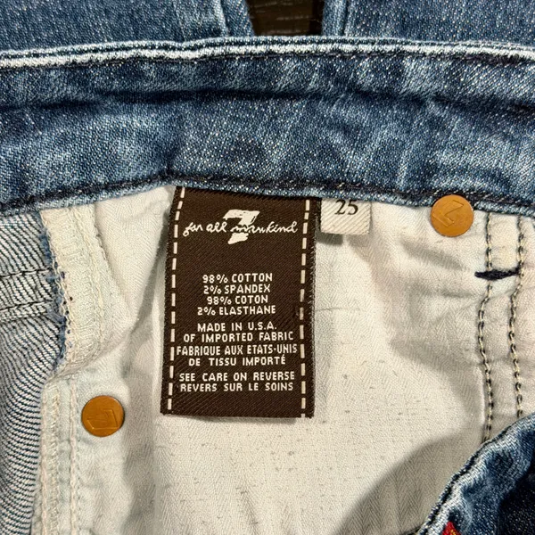 Women’s 7 For All Mankind A Pocket Bootcut Jeans Size 25 - Image 5