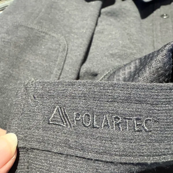 L.L. Bean Polartec Charcoal Shirt Jacket Gray Size XL - Image 5