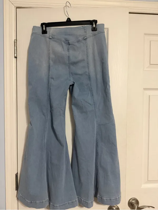 We The Free boho cropped flare jeans size 30 free people retro - Image 8