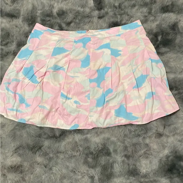 BP-Stylish Pink and Blue Women's Skirt - Image 3