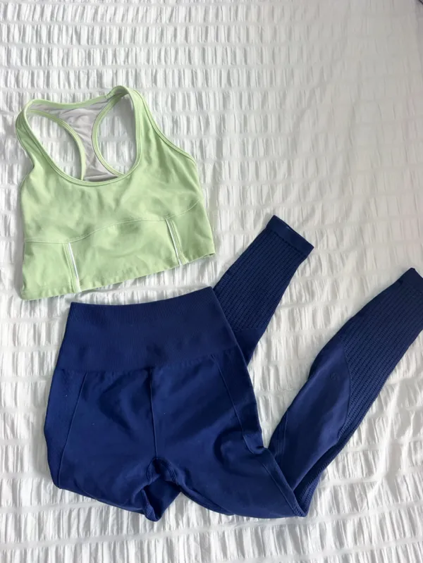 Workout Outfit Set Lululemon TYC Small Navy Green - Image 2