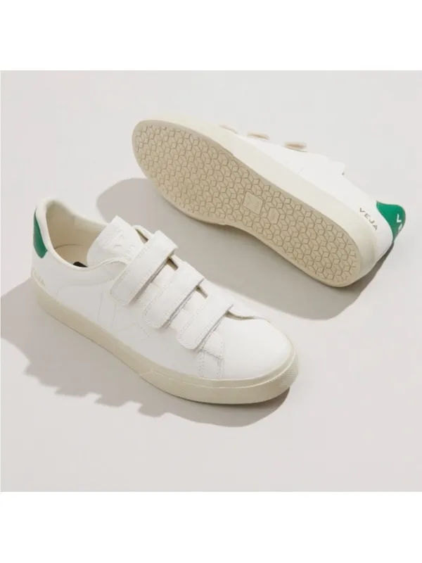 Veja Recife Sneaker In Extra White & Emeraude - Image 3
