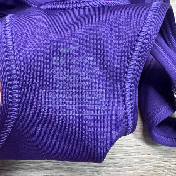 Nike Dri-FIT Womens Purple Snakeskin‎ Logo Racerback Sports Bra Size Small - Image 4