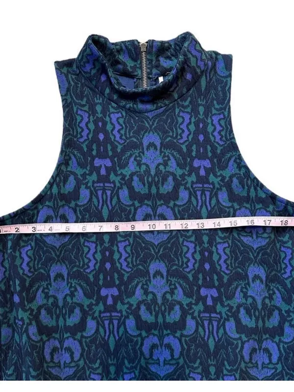 Free People Amelia Dress in Blue and Purple, Size Large - Image 5