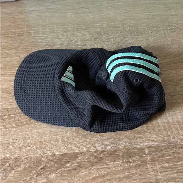 Adidas Black Cap with Aqua Accents - Image 4