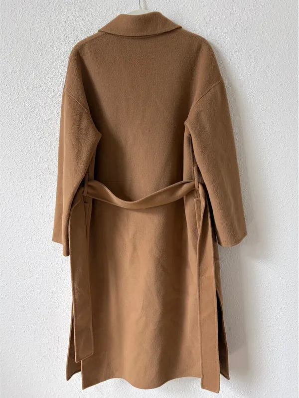Aritzia Wilfred Open Front Wool Blend Coat Camel Size XS Small Luxury Neutral - Image 2