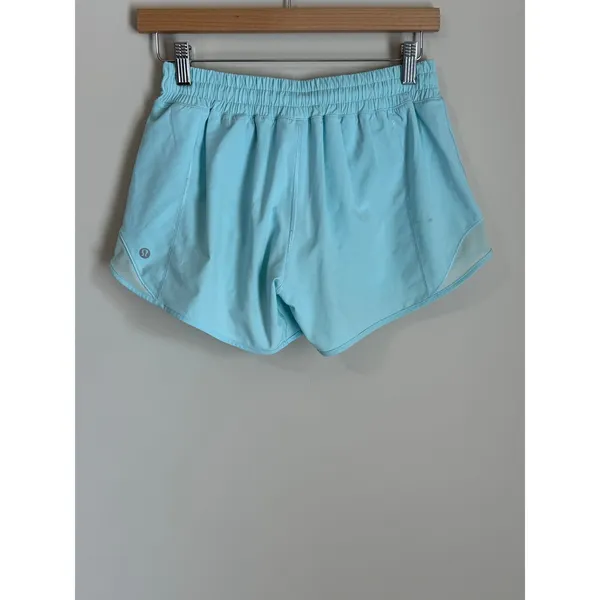 Lululemon Hotty Hot High-Rise Lined Shorts Women 6 Tall Blue Athletic Running - Image 2
