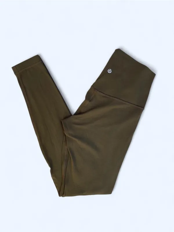 Lululemon Align High Rise Army Green Leggings yoga Pilates activewear gym size 4 - Image 5