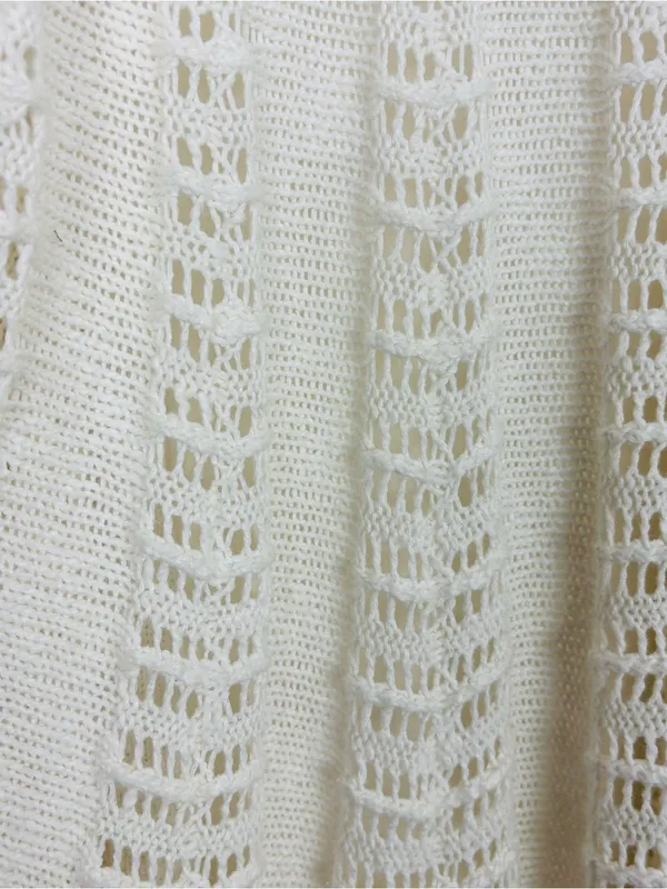 Anthropologie Moth long line cocoon open weave hooded cotton linen blend sweater - Image 4