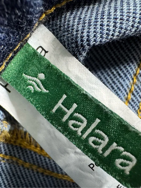 Halara Flex High Waisted Pockets Rolled Hem Wide Leg Washed Casual Jeans Size XS - Image 7