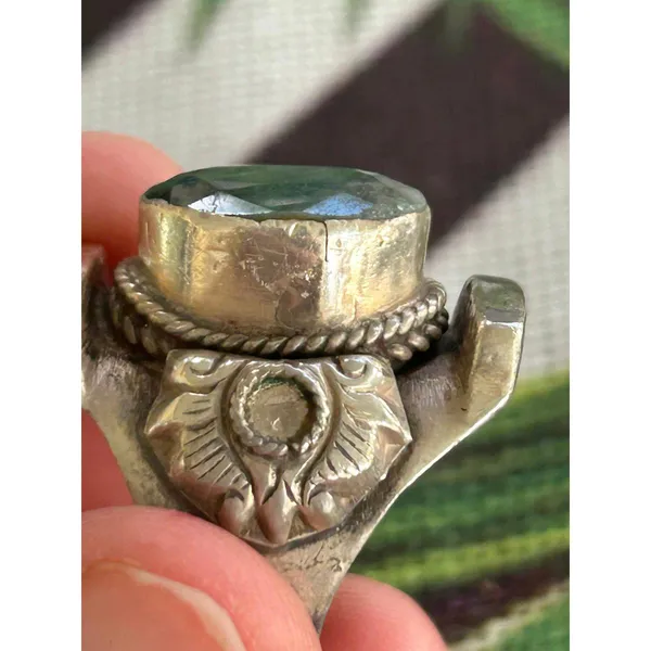 925 sterling silver ring band size 9.75 15.93g lot d2 large ring - Image 6