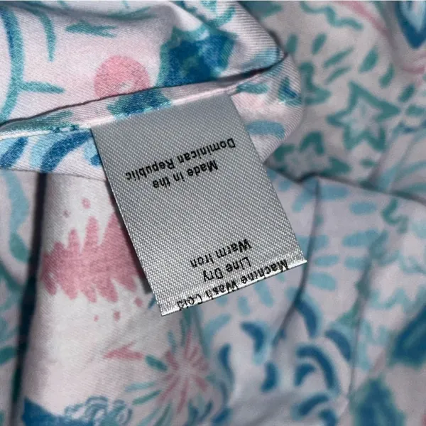 Roller Rabbit Women’s Sz L Pink Floral Winter Bari Print Short Sleeve Pajama Top - Image 6