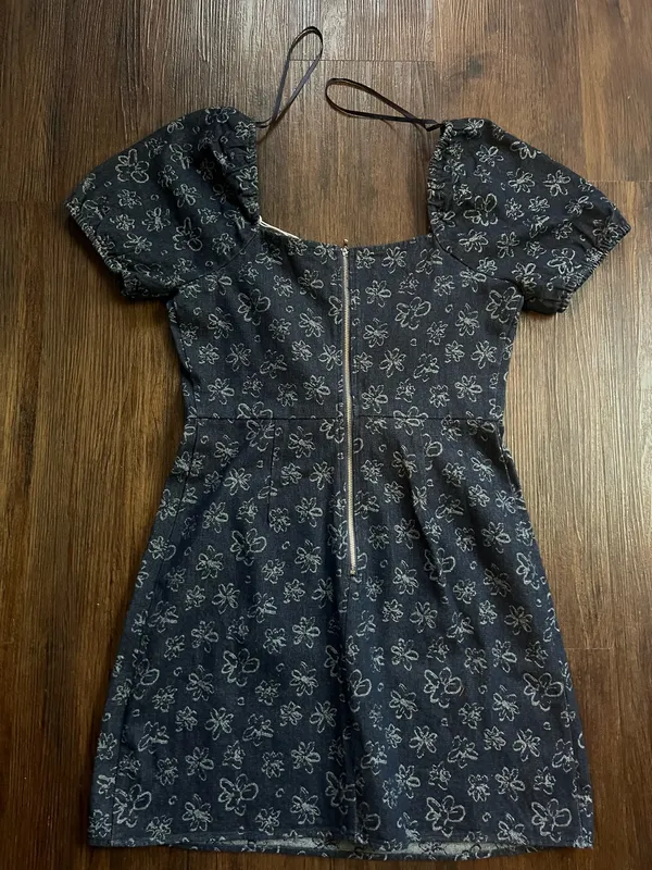 Bright Denim Dress Blue - Image 3