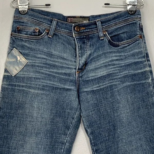 Joes Jeans Women Size 28 Patchwork Denim Blue Straight Buttonfly Festival Grunge - Image 2