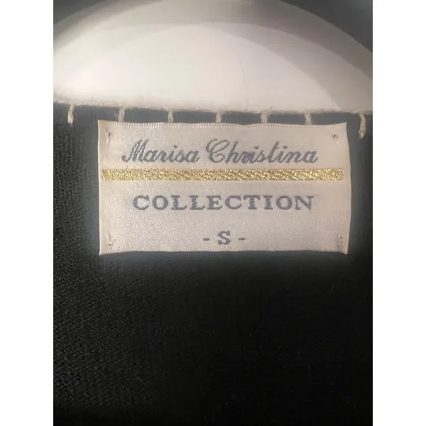 Vintage Marisa Christina Linen Cotton Colorblock Cardigan Small Artisanal Boho - Image 9