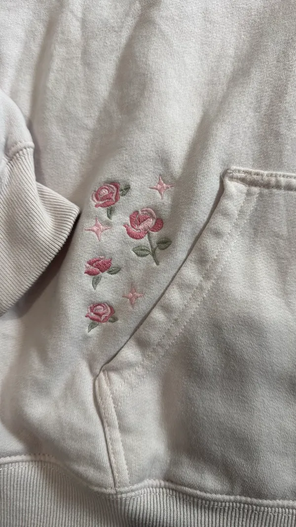 Light Pink Hollister Hoodie - Image 3