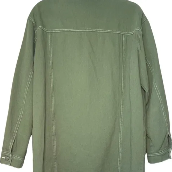 Green khaki jacket Large | grunge vibe - Image 3