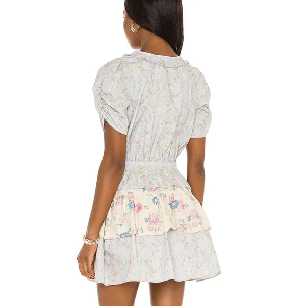 Loveshackfancy X REVOLVE Roth Dress in Pastel Lemon Blueberry - Image 3