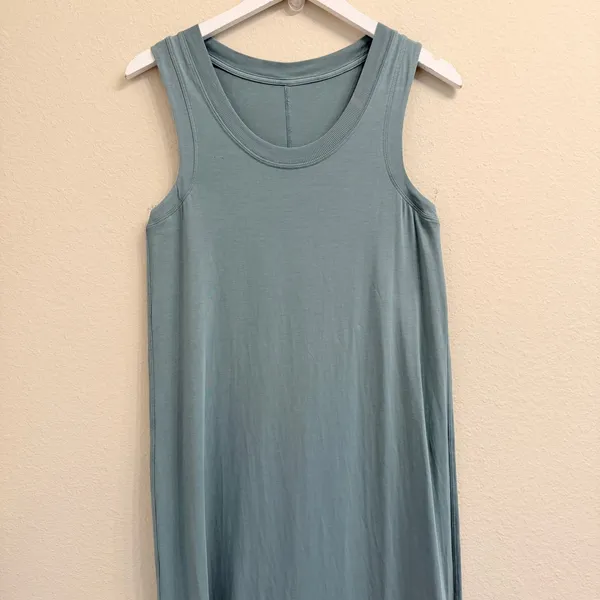 Lululemon All Yours Tank Maxi Dress Tidewater Teal Womemns 4 Athletic‎ Casual - Image 5