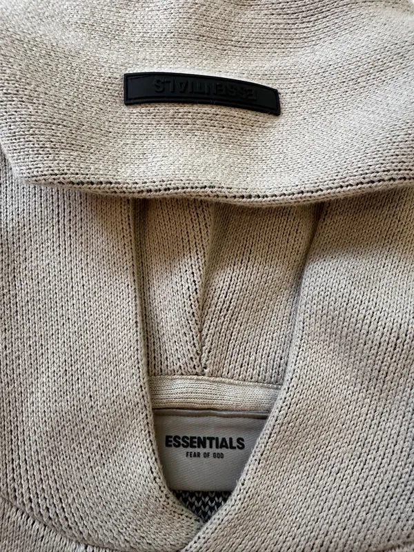 Essentials Fear of God Knit Pullover Hoodie - Image 3