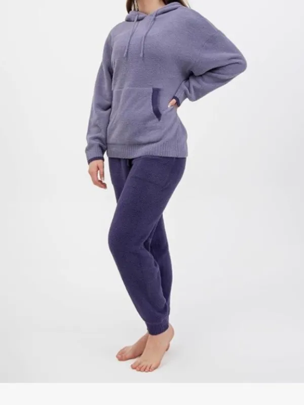 DAVID ARCHY Fleece Fuzzy Cozy Soft Comfy Loungewear, Purple, Size XL, NWT - Image 3