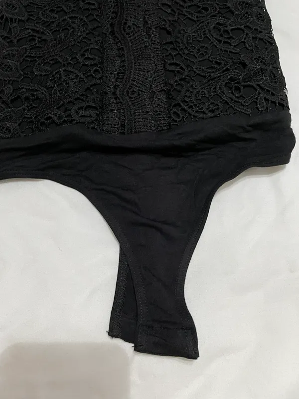 Cali Cantina Black Lace Bodysuit - Image 7