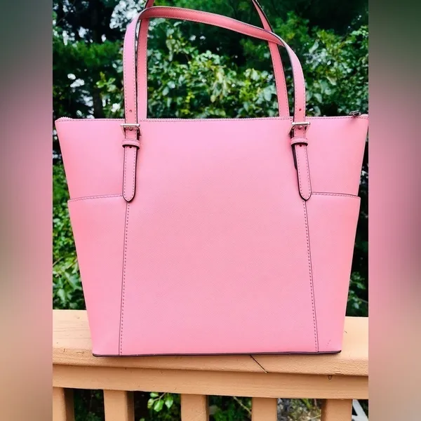 Michael Kors Jet Set East West Tote Primrose Pink Leather NWT - Image 6
