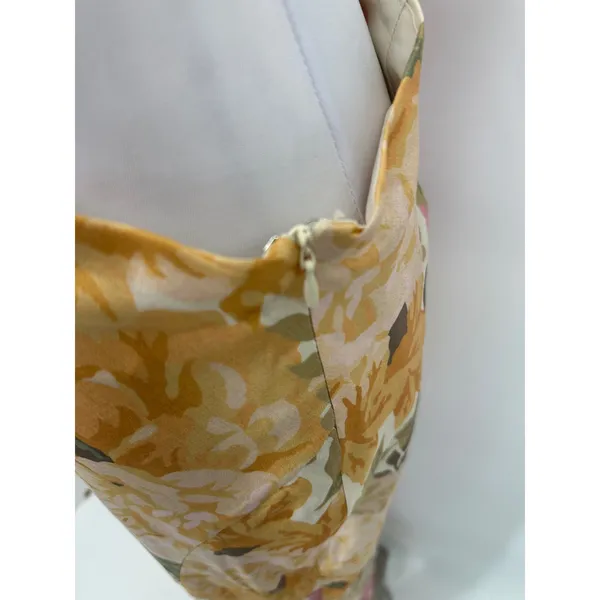 Showpo Glaucus Midi Dress 10 Floral One Shoulder Cut Out Satin Romantic Feminine - Image 10