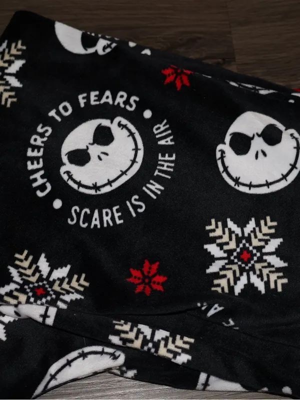 Disney The Nightmare Before Christmas Womens pj's Sleepwear cuff Pant Pajama small 4-6 - Image 3