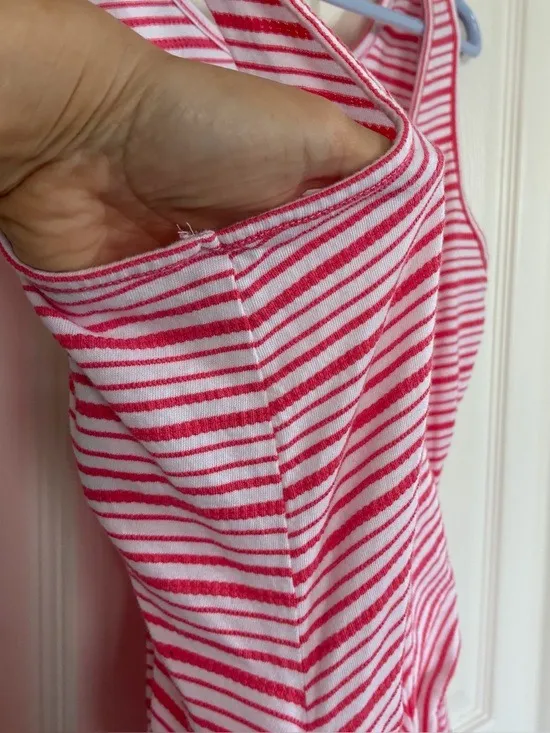 Talbots Diagonal Striped Cotton Sun Dress size S - Image 5