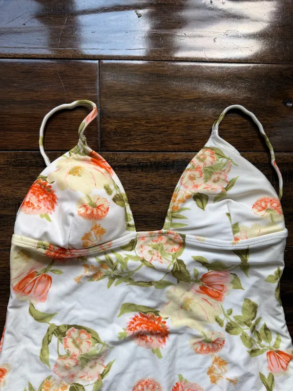 Forever 21 Floral One-Piece Swimsuit - Image 2