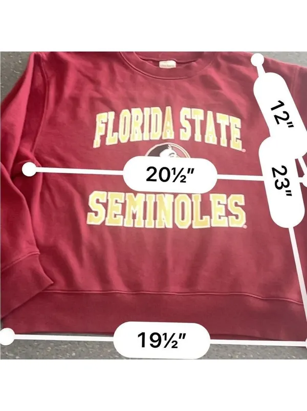 Florida State Seminoles Sweatshirt size Small Red - Image 6