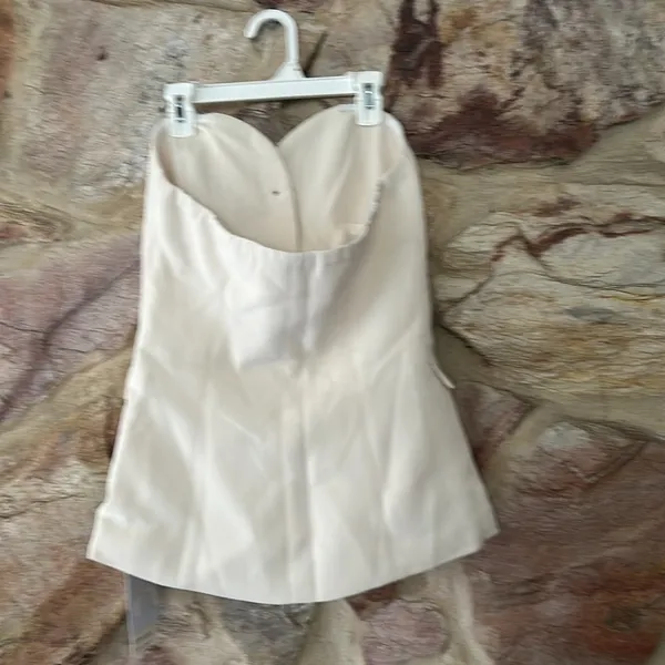 Commense Solid Tube Top With Wide Leg Pants Set size small - Image 4