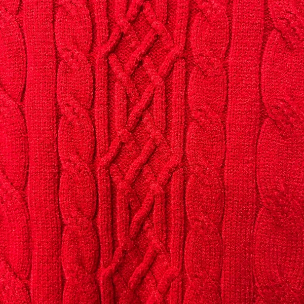 Red Cable Knit Cardigan Sweater Traditional Button Front Preppy Holiday Cyrus XL - Image 7