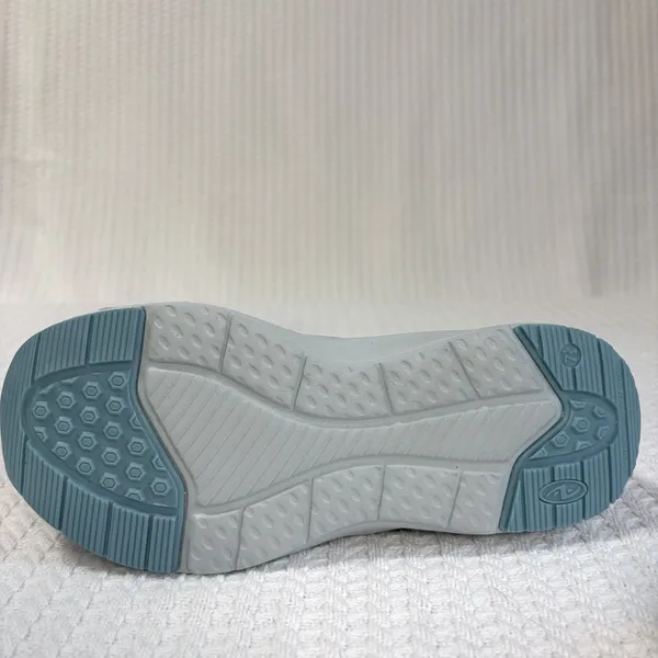 Athletic Works Slip On Sneakers‎ Gray Knit Odor Control Walking Shoes New 7.5 - Image 7