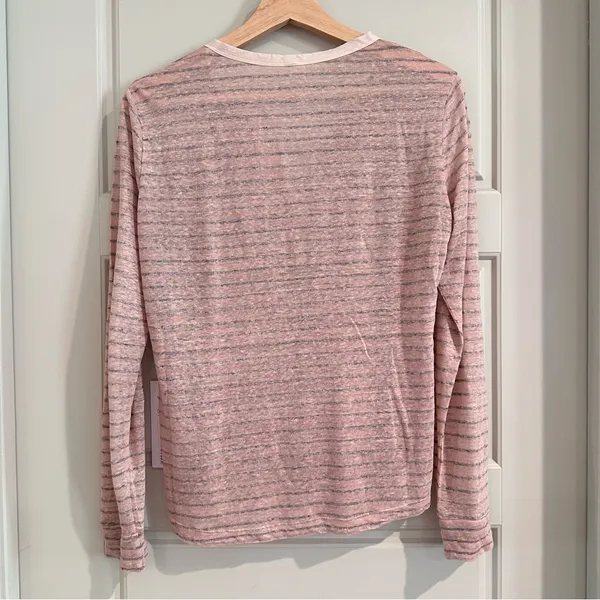 Young Fabulous Broke Striped Linen Top Size‎ Small - Image 2