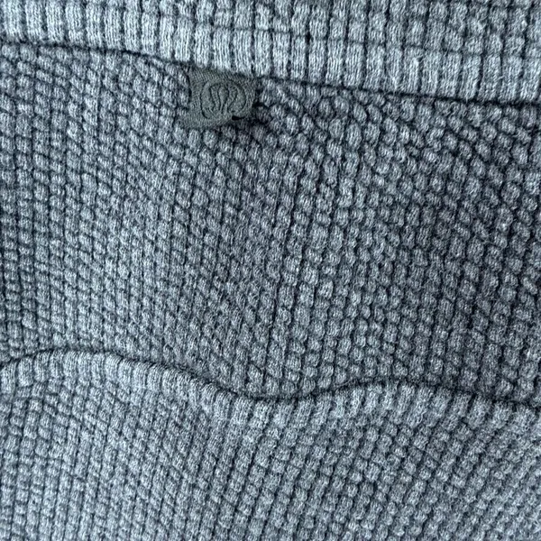 Lululemon women’s ribbed high rise heather black 25” 7/8 jogger performance sz 6 - Image 2