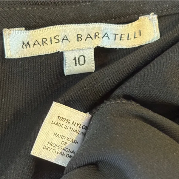 Marisa Baratelli Black Purple Floral Ruched Surplice‎ Mermaid Evening Gown 10 - Image 10