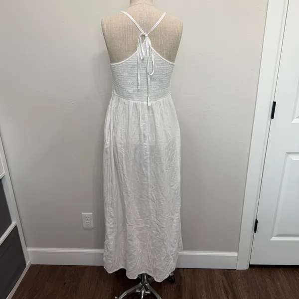 Universal Threads Small Crochet Trim Maxi Sundress Halter Gauze Beachy Resort - Image 8