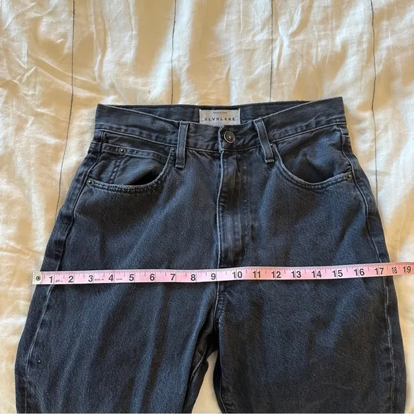 SLVRLAKE Denim London Black Straight Leg Jeans 26 - Image 5