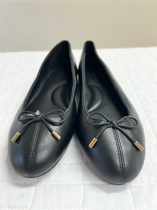 Madewell The Hester Flat in True Black Size 8 - Image 8