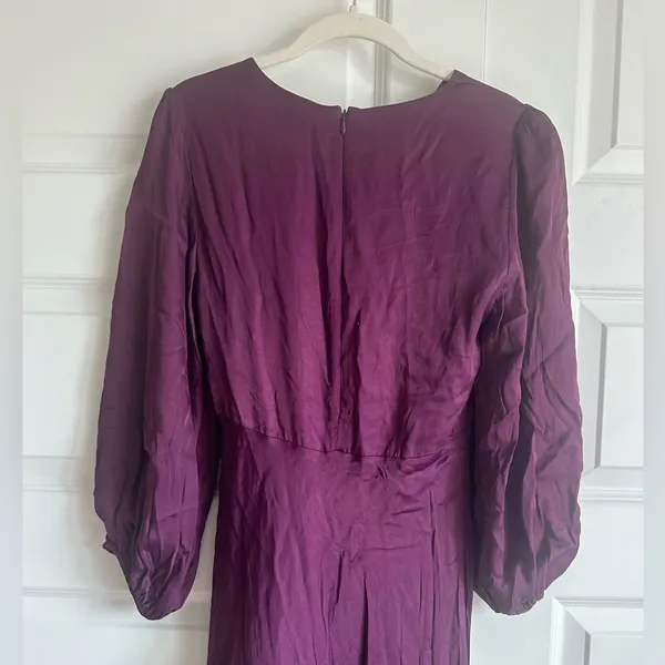 Farm Rio Burgundy Piping‎ Midi Dress Size Small -NWT - Image 8