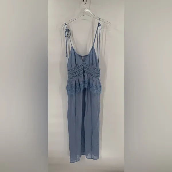 NWT Free People Intimately FP x Revolve Kiki Slip in Chambray‎ size medium - Image 4